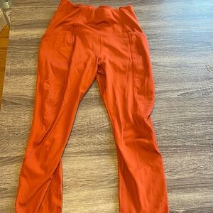 Orange leggings